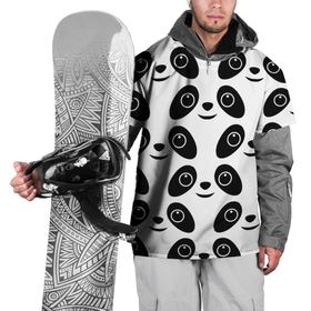 Накидка на куртку 3D с принтом Panda bing dun dun , 100% полиэстер |  | Тематика изображения на принте: 