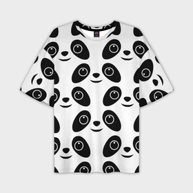 Мужская футболка OVERSIZE 3D с принтом Panda bing dun dun в Курске,  |  | 