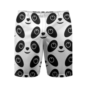 Мужские шорты спортивные с принтом Panda bing dun dun в Тюмени,  |  | 