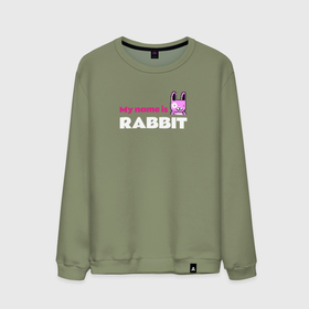 Мужской свитшот хлопок с принтом My name is Rabbit в Тюмени, 100% хлопок |  | 