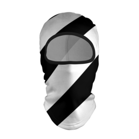 Балаклава 3D с принтом Черно белые полосы в Кировске, 100% полиэстер, ткань с особыми свойствами — Activecool | плотность 150–180 г/м2; хорошо тянется, но при этом сохраняет форму. Закрывает шею, вокруг отверстия для глаз кайма. Единый размер | 