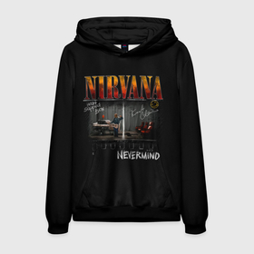 Мужская толстовка 3D с принтом Nirvana heart shaped box в Петрозаводске, 100% полиэстер | двухслойный капюшон со шнурком для регулировки, мягкие манжеты на рукавах и по низу толстовки, спереди карман-кенгуру с мягким внутренним слоем. | 