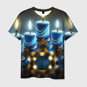 Мужская футболка 3D с принтом Праздник огней в Рязани, 100% полиэфир | прямой крой, круглый вырез горловины, длина до линии бедер | 