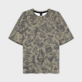Мужская футболка OVERSIZE 3D с принтом Nirvana style в Рязани,  |  | 