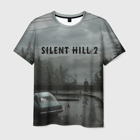 Мужская футболка 3D с принтом Silent hill 2 remake в Тюмени, 100% полиэфир | прямой крой, круглый вырез горловины, длина до линии бедер | 