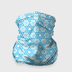 Бандана-труба 3D с принтом Израильский узор для Хануки в Санкт-Петербурге, 100% полиэстер, ткань с особыми свойствами — Activecool | плотность 150‒180 г/м2; хорошо тянется, но сохраняет форму | 