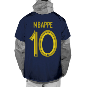 Накидка на куртку 3D с принтом Мбаппе ЧМ 2022 сборная Франции в Тюмени, 100% полиэстер |  | 