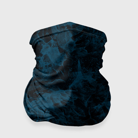 Бандана-труба 3D с принтом Синий и черный мраморный узор в Новосибирске, 100% полиэстер, ткань с особыми свойствами — Activecool | плотность 150‒180 г/м2; хорошо тянется, но сохраняет форму | Тематика изображения на принте: 