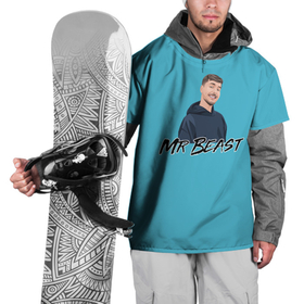 Накидка на куртку 3D с принтом MrBeast Jimmy   Full Print в Петрозаводске, 100% полиэстер |  | 