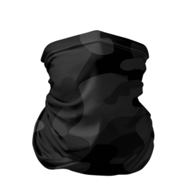 Бандана-труба 3D с принтом Черный ночной камуфляж , 100% полиэстер, ткань с особыми свойствами — Activecool | плотность 150‒180 г/м2; хорошо тянется, но сохраняет форму | Тематика изображения на принте: 