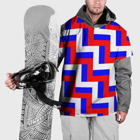 Накидка на куртку 3D с принтом Плетение триколор в Новосибирске, 100% полиэстер |  | 