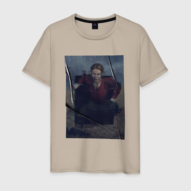 Мужская футболка хлопок с принтом Маура Франклин арт   1899 в Тюмени, 100% хлопок | прямой крой, круглый вырез горловины, длина до линии бедер, слегка спущенное плечо. | Тематика изображения на принте: 