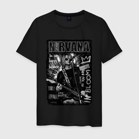 Мужская футболка хлопок с принтом Nirvana grunge 2022 в Екатеринбурге, 100% хлопок | прямой крой, круглый вырез горловины, длина до линии бедер, слегка спущенное плечо. | 