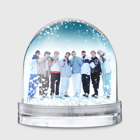 Игрушка Снежный шар с принтом Stray Kids winter в Екатеринбурге, Пластик | Изображение внутри шара печатается на глянцевой фотобумаге с двух сторон | 