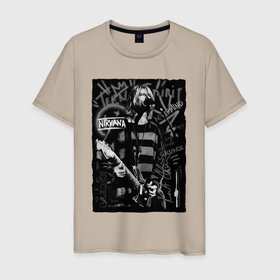 Мужская футболка хлопок с принтом Nirvana Nevermind в Санкт-Петербурге, 100% хлопок | прямой крой, круглый вырез горловины, длина до линии бедер, слегка спущенное плечо. | 