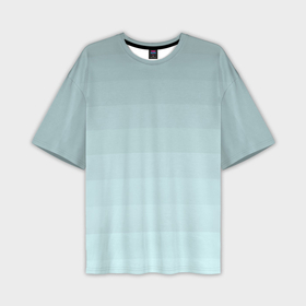 Мужская футболка OVERSIZE 3D с принтом Голубые горизонтальные полосы, градиент в Курске,  |  | 