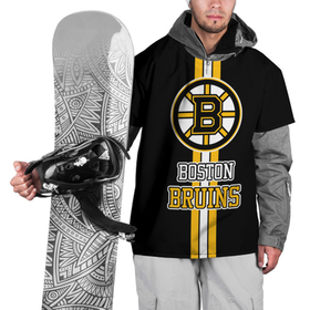 Накидка на куртку 3D с принтом Бостон Брюинз   НХЛ в Тюмени, 100% полиэстер |  | Тематика изображения на принте: 