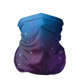 Бандана-труба 3D с принтом Космический дождь в Петрозаводске, 100% полиэстер, ткань с особыми свойствами — Activecool | плотность 150‒180 г/м2; хорошо тянется, но сохраняет форму | Тематика изображения на принте: 