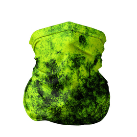 Бандана-труба 3D с принтом Яркий неоновый салатовый гранж в Санкт-Петербурге, 100% полиэстер, ткань с особыми свойствами — Activecool | плотность 150‒180 г/м2; хорошо тянется, но сохраняет форму | Тематика изображения на принте: 