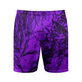Мужские шорты спортивные с принтом Фиолетовая фольга в Тюмени,  |  | 