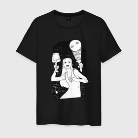 Мужская футболка хлопок с принтом Ночной кошмарище в Петрозаводске, 100% хлопок | прямой крой, круглый вырез горловины, длина до линии бедер, слегка спущенное плечо. | 