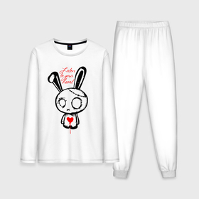 Мужская пижама хлопок (с лонгсливом) с принтом Слушай своё сердце   rabbit в Белгороде,  |  | 