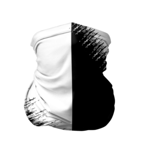 Бандана-труба 3D с принтом Белая и чёрная полоса в Санкт-Петербурге, 100% полиэстер, ткань с особыми свойствами — Activecool | плотность 150‒180 г/м2; хорошо тянется, но сохраняет форму | 