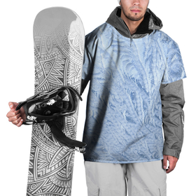 Накидка на куртку 3D с принтом Морозный узор в Санкт-Петербурге, 100% полиэстер |  | 