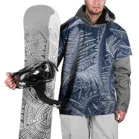 Накидка на куртку 3D с принтом Морозный узор 8 в Санкт-Петербурге, 100% полиэстер |  | Тематика изображения на принте: 