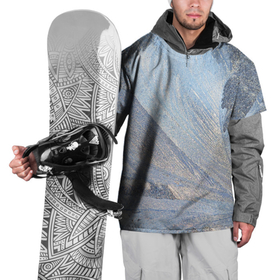 Накидка на куртку 3D с принтом Морозный узор 13 в Санкт-Петербурге, 100% полиэстер |  | 