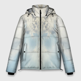 Мужская зимняя куртка 3D с принтом Облачное светлое небо в Ухте, верх — 100% полиэстер; подкладка — 100% полиэстер; утеплитель — 100% полиэстер | длина ниже бедра, свободный силуэт Оверсайз. Есть воротник-стойка, отстегивающийся капюшон и ветрозащитная планка. 

Боковые карманы с листочкой на кнопках и внутренний карман на молнии. | 