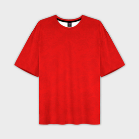Мужская футболка oversize 3D с принтом Ярко красный с текстурой мрамора в Новосибирске,  |  | Тематика изображения на принте: 