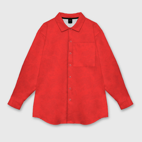 Мужская рубашка oversize 3D с принтом Ярко красный с текстурой мрамора в Белгороде,  |  | 