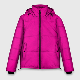 Мужская зимняя куртка 3D с принтом Текстурированный ярко розовый в Санкт-Петербурге, верх — 100% полиэстер; подкладка — 100% полиэстер; утеплитель — 100% полиэстер | длина ниже бедра, свободный силуэт Оверсайз. Есть воротник-стойка, отстегивающийся капюшон и ветрозащитная планка. 

Боковые карманы с листочкой на кнопках и внутренний карман на молнии. | 