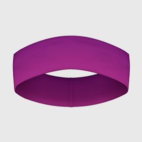 Повязка на голову 3D с принтом Фиолетово малиновый градиент в Кировске,  |  | 