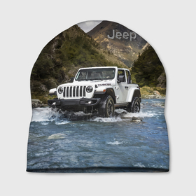 Шапка 3D с принтом Chrysler Jeep Rubicon преодолевает водную преграду в Курске, 100% полиэстер | универсальный размер, печать по всей поверхности изделия | 