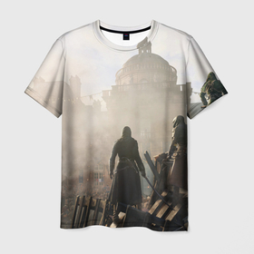 Мужская футболка 3D с принтом Революция ассасинов в Петрозаводске, 100% полиэфир | прямой крой, круглый вырез горловины, длина до линии бедер | Тематика изображения на принте: 