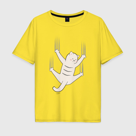 Мужская футболка хлопок Oversize с принтом Ничего страшного в Курске, 100% хлопок | свободный крой, круглый ворот, “спинка” длиннее передней части | 