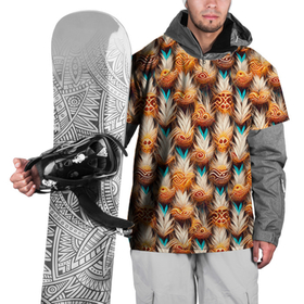 Накидка на куртку 3D с принтом Боевое одеяние шамана в Екатеринбурге, 100% полиэстер |  | 