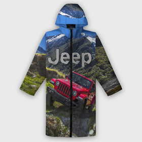 Мужской дождевик 3D с принтом Chrysler Jeep Wrangler Rubicon   горы ,  |  | Тематика изображения на принте: 