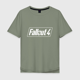 Мужская футболка хлопок Oversize с принтом Fallout 4   computer game   action в Екатеринбурге, 100% хлопок | свободный крой, круглый ворот, “спинка” длиннее передней части | Тематика изображения на принте: 
