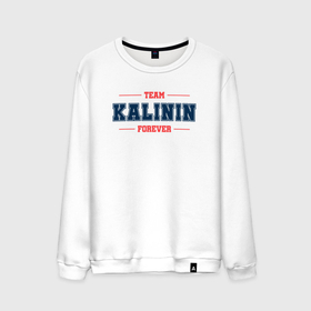 Мужской свитшот хлопок с принтом Team Kalinin forever фамилия на латинице в Новосибирске, 100% хлопок |  | Тематика изображения на принте: 