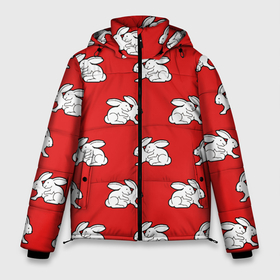 Мужская зимняя куртка 3D с принтом Секс кролики на красном , верх — 100% полиэстер; подкладка — 100% полиэстер; утеплитель — 100% полиэстер | длина ниже бедра, свободный силуэт Оверсайз. Есть воротник-стойка, отстегивающийся капюшон и ветрозащитная планка. 

Боковые карманы с листочкой на кнопках и внутренний карман на молнии. | Тематика изображения на принте: 