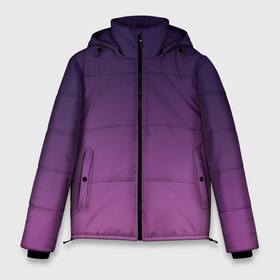 Мужская зимняя куртка 3D с принтом Пурпурный лиловый градиент в Екатеринбурге, верх — 100% полиэстер; подкладка — 100% полиэстер; утеплитель — 100% полиэстер | длина ниже бедра, свободный силуэт Оверсайз. Есть воротник-стойка, отстегивающийся капюшон и ветрозащитная планка. 

Боковые карманы с листочкой на кнопках и внутренний карман на молнии. | 