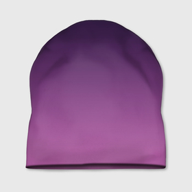 Шапка 3D с принтом Пурпурный лиловый градиент в Екатеринбурге, 100% полиэстер | универсальный размер, печать по всей поверхности изделия | 