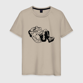 Мужская футболка хлопок с принтом Почита и Дэндзи арт , 100% хлопок | прямой крой, круглый вырез горловины, длина до линии бедер, слегка спущенное плечо. | 