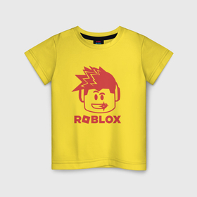 Детская футболка хлопок с принтом Роблокс диджей в Петрозаводске, 100% хлопок | круглый вырез горловины, полуприлегающий силуэт, длина до линии бедер | 