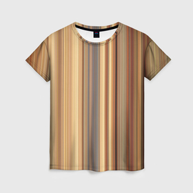 Женская футболка 3D с принтом Золотистые и серые линии в геометрии в Санкт-Петербурге, 100% полиэфир ( синтетическое хлопкоподобное полотно) | прямой крой, круглый вырез горловины, длина до линии бедер | 