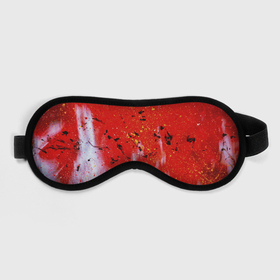 Маска для сна 3D с принтом Красные блёстки и туман и белые краски , внешний слой — 100% полиэфир, внутренний слой — 100% хлопок, между ними — поролон |  | 