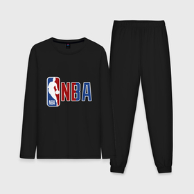 Мужская пижама хлопок (с лонгсливом) с принтом NBA   big logo ,  |  | 